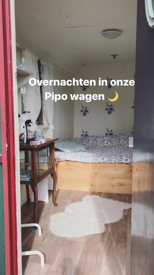 B&B Boerderij Rust, In Pipowagens! 덴헬데르 외부 사진